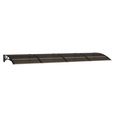 vidaXL Türvordach Schwarz 350 x 100 cm Polycarbonat