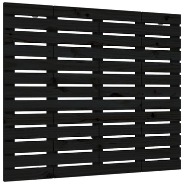 vidaXL Wand-Kopfteil Schwarz 96x3x91,5 cm Massivholz Kiefer