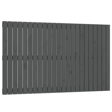vidaXL Wand-Kopfteil Grau 147x3x90 cm Massivholz Kiefer