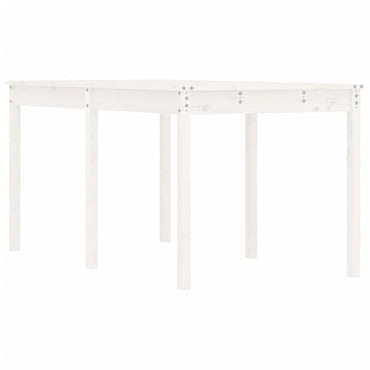vidaXL Gartentisch Weiß 159,5x82,5x76 cm Massivholz Kiefer