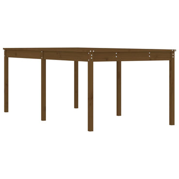 vidaXL Table de jardin marron miel 203,5x100x76 cm pin massif