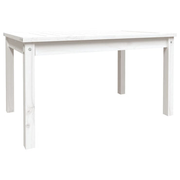 vidaXL Gartentisch Weiß 82,5x50,5x45 cm Massivholz Kiefer