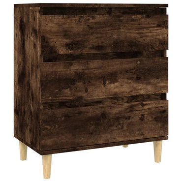 vidaXL Commode Chêne fumé 60x35x70 cm Bois d'ingénierie