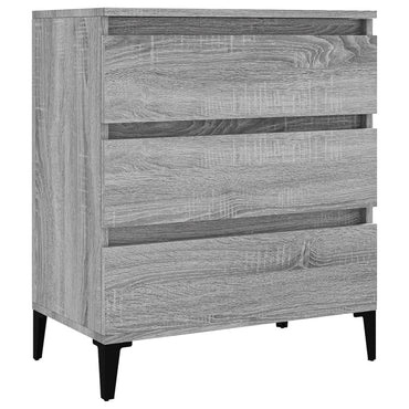vidaXL Buffet gris Sonoma 60x35x70 cm bois d'ingénierie