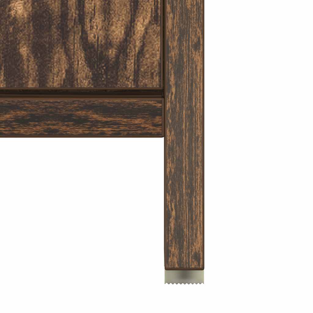 vidaXL Badschrank Räuchereiche 60x33x61 cm Holzwerkstoff