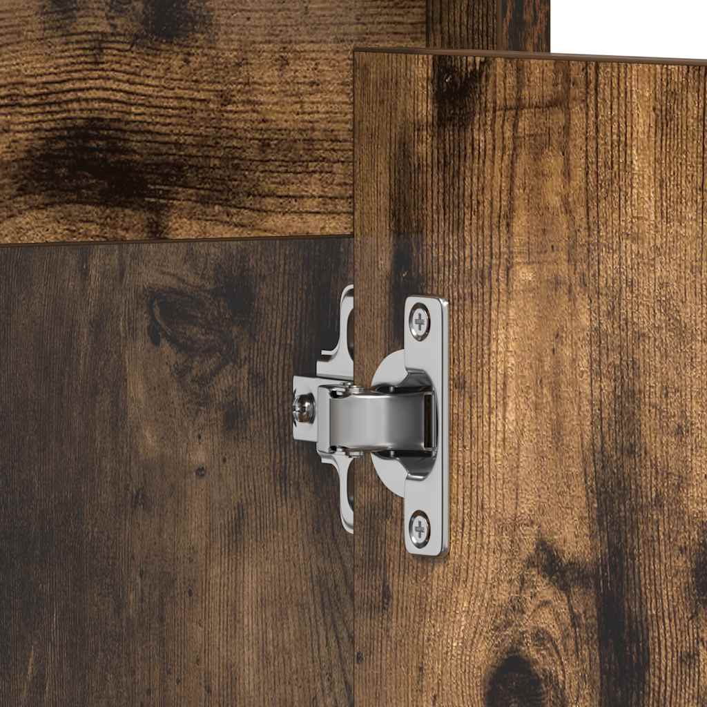Badschrank Räuchereiche 60x33x61 cm Holzwerkstoff