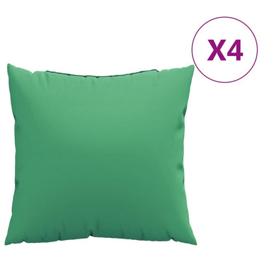 vidaXL Coussins de canapé 4 pcs Vert 60x60 cm Tissu