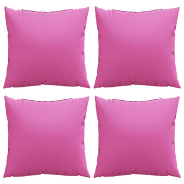 vidaXL Streupillows Uni 4 pcs Rosa 60 x 60 cm Polyesterstoff