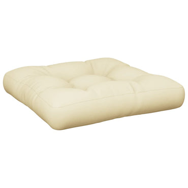 vidaXL Palettenkissen Creme 50x50x12 cm Stoff