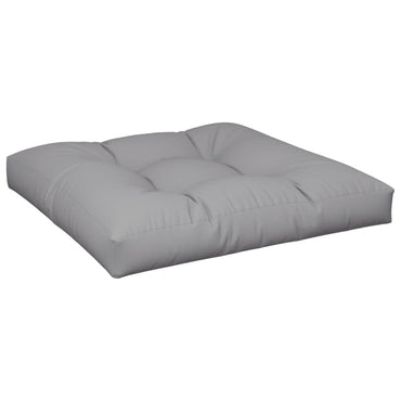 vidaXL Coussin de palette Gris 70x70x12 cm Tissu