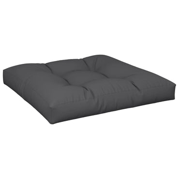 vidaXL Palettenkissen Schwarz 70x70x12 cm Stoff