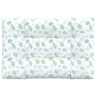 vidaXL Palettenkissen Blattmuster 120x80x12 cm Stoff