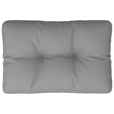 vidaXL Coussin de palette Gris 50x40x12 cm Tissu