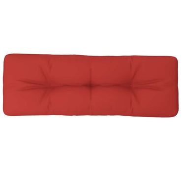vidaXL Palettenkissen Rot 120x40x12 cm Stoff