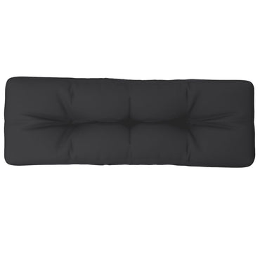 vidaXL Palettenkissen Schwarz 120x40x12 cm Stoff