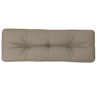 vidaXL Coussin de palette Taupe 120x40x12 cm Tissu