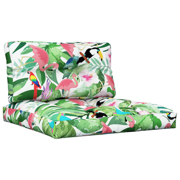 vidaXL Coussins de palette 2 pcs Multicolore Tissu