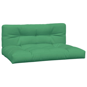 vidaXL Coussins de palette 2 pcs Vert Tissu