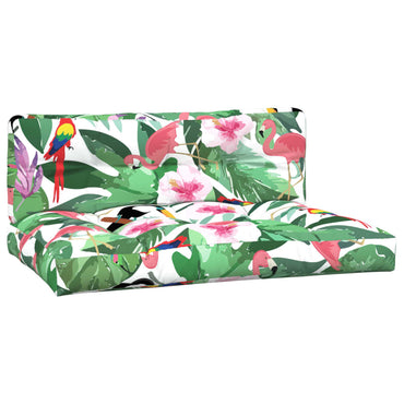 vidaXL Coussins de palette 2 pcs Multicolore Tissu