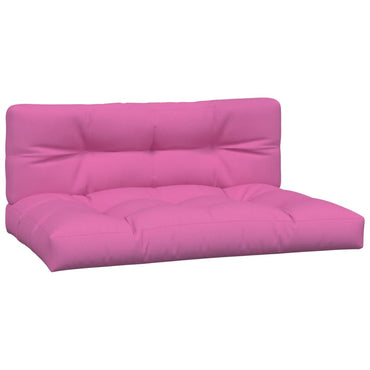 vidaXL Palettenkissen 2-tlg. Rosa Stoff