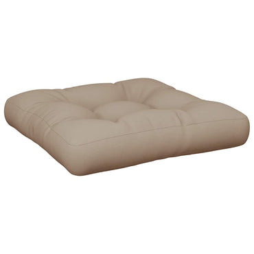 vidaXL Coussin de palette Taupe 60x61,5x10 cm Tissu