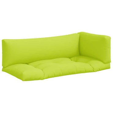 vidaXL Coussins de palette 3 pcs. Vert clair Tissu