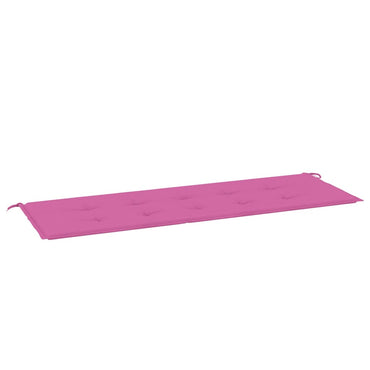vidaXL Coussin de banc de jardin rose 150x50x4 cm en tissu Oxford