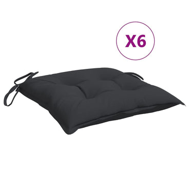 vidaXL Palettenkissen 6 Stk. Schwarz 50x50x7 cm Oxford-Gewebe