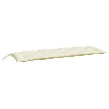 vidaXL Coussin de banc de jardin crème 150x50x7 cm Tissu Oxford