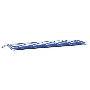 vidaXL Gartenbank-Auflage Blau & Weiß Gestreift 180x50x7 cm