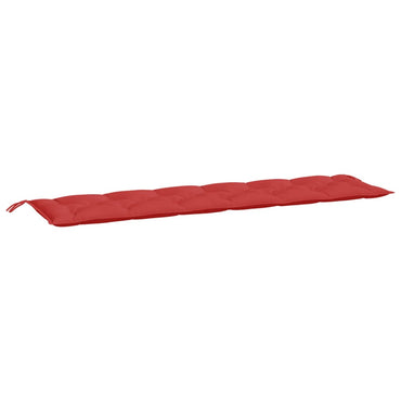 vidaXL Coussin de banc de jardin rouge 200x50x7 cm en tissu Oxford