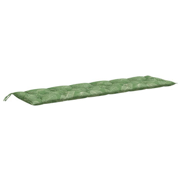 vidaXL Gartenbank-Auflage Blattmuster 200x50x7 cm Stoff