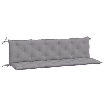 vidaXL Gartenbank-Auflagen 2 Stk. Grau 180x50x7 cm Oxford-Gewebe