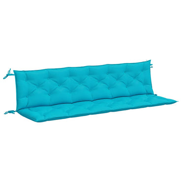 vidaXL Gartenbank-Auflagen 2 Stk. Türkis 200x50x7 cm Stoff