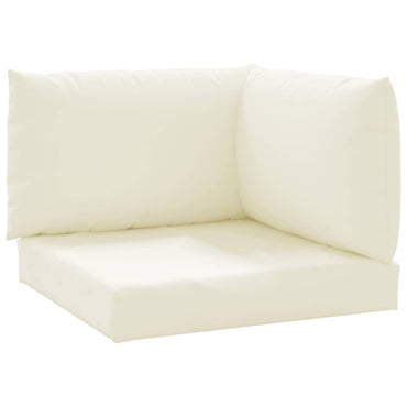 Coussins de palette vidaXL 3 pcs Crème Tissu Oxford