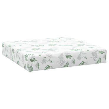 vidaXL Palettenkissen Blattmuster 60x60x8 cm Oxford-Gewebe