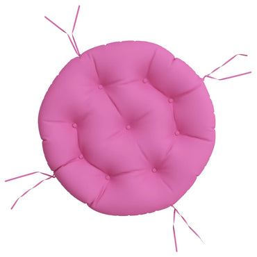 vidaXL Coussin Rond Rose Ø 60x11 cm Tissu Oxford