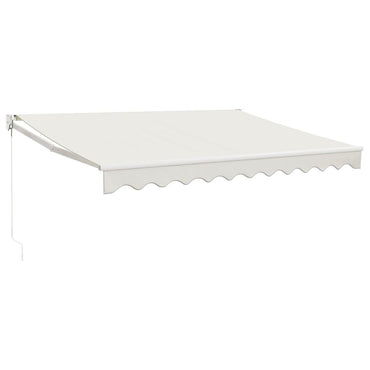 vidaXL Markise Einziehbar Creme 3,5x2,5 m Stoff und Aluminium