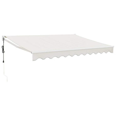 vidaXL Elektrische Markise mit Kurbel Creme 3x2,5 m