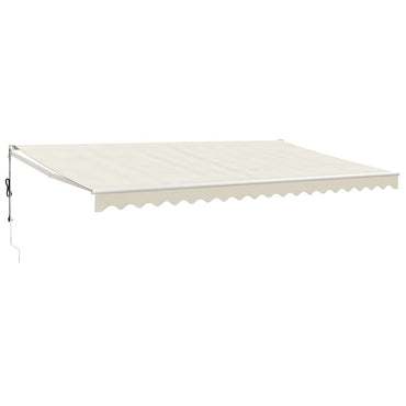 vidaXL Elektrische Markise mit Kurbel Creme 5x3 m