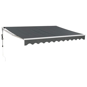 vidaXL Store banne manuel en anthracite 3,5x2,5 m