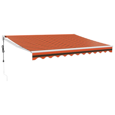 vidaXL Store banne manuel orange et marron 3x2,5 m