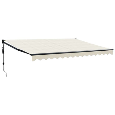vidaXL Elektrische Markise mit Kurbel Creme 4x3 m