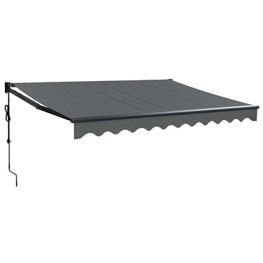 vidaXL Store banne manuel en anthracite 3,5x2,5 m