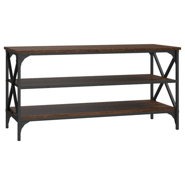 vidaXL Meuble TV marron aspect chêne 100x40x50 cm en bois d'ingénierie