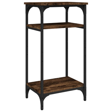 vidaXL Table d'appoint chêne fumé 40x30x75 cm Bois d'ingénierie