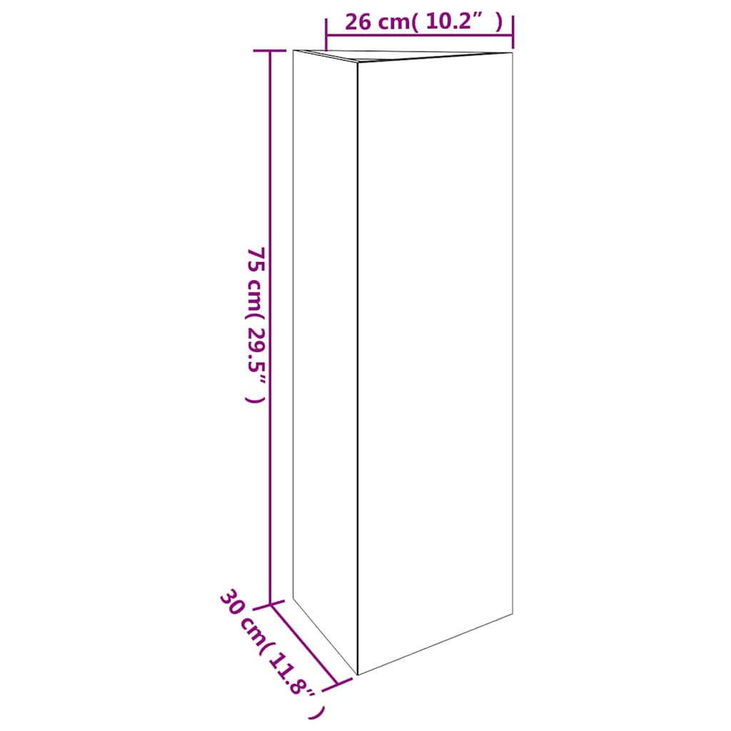 vidaXL Pflanzkübel 30x26x75 cm Cortenstahl
