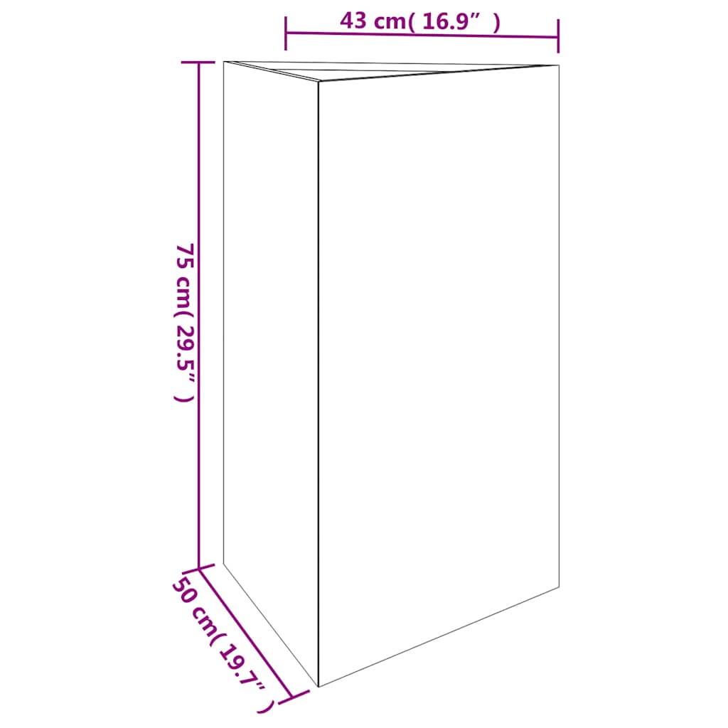 vidaXL Pflanzkübel 50x43x75 cm Cortenstahl