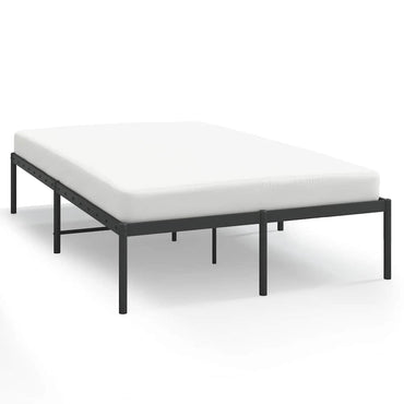 vidaXL Cadre de lit en métal Noir 120x200 cm