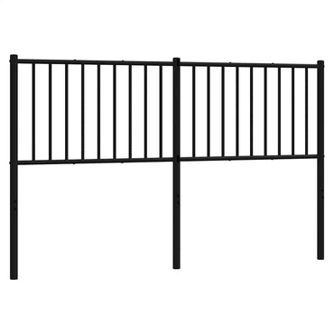 vidaXL Ersatz-Kopfteil Metall Schwarz 160 cm